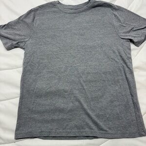 Wonder Nation Boys Heather Gray Short Sleeve Tee Lg (10-12) Husky